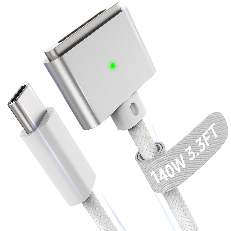 Magnetic 3 Cable USB-C 3.3FT Compatible with M5/M4/M3/M2 MacBook Air Pro Char…