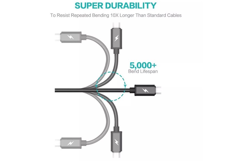 🔥Tiergrade Micro USB Cable 6 Pack Assorted Lengths High Speed Data Sync Fast🔥 gallery
