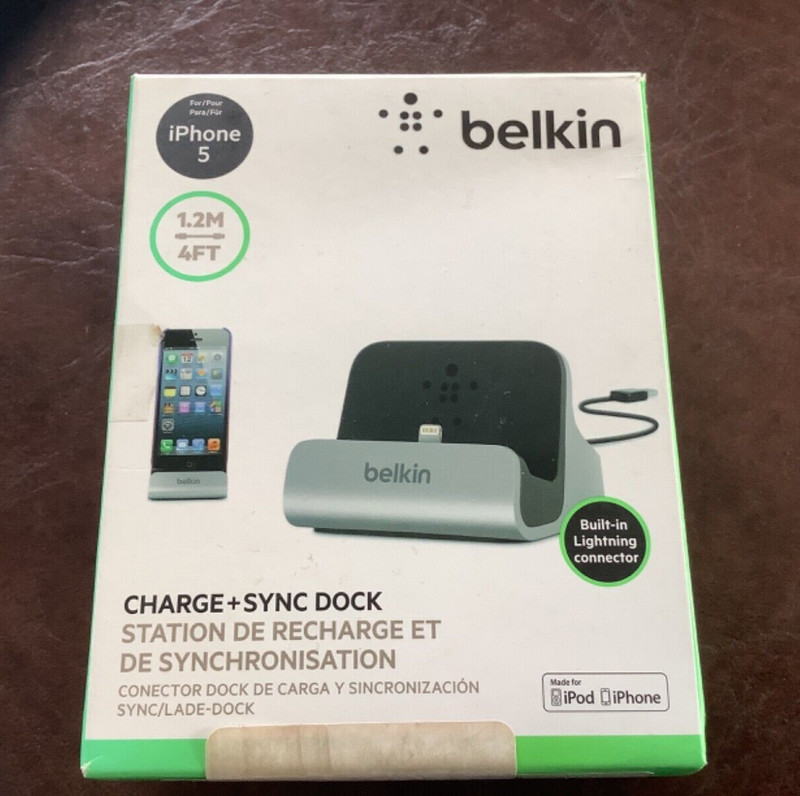 Belkin Charge + Sync Dock made for iPhone 5, iPad iPod tm