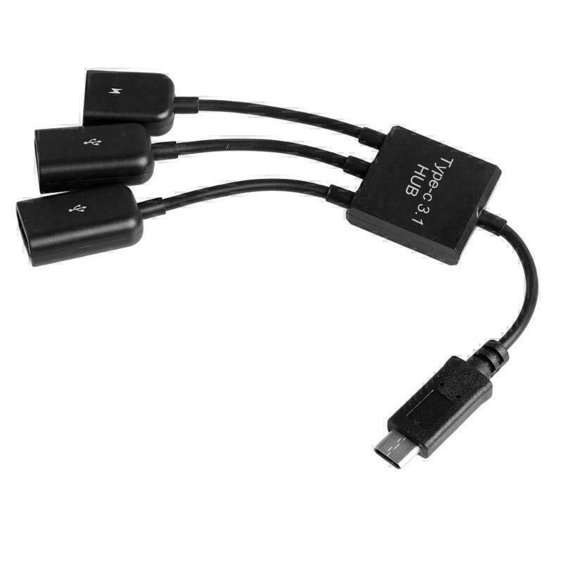 3in1 USB 3.1 Type-C To Micro USB 2.0 Power Charging Host OTG Hub Cable Adapter gallery