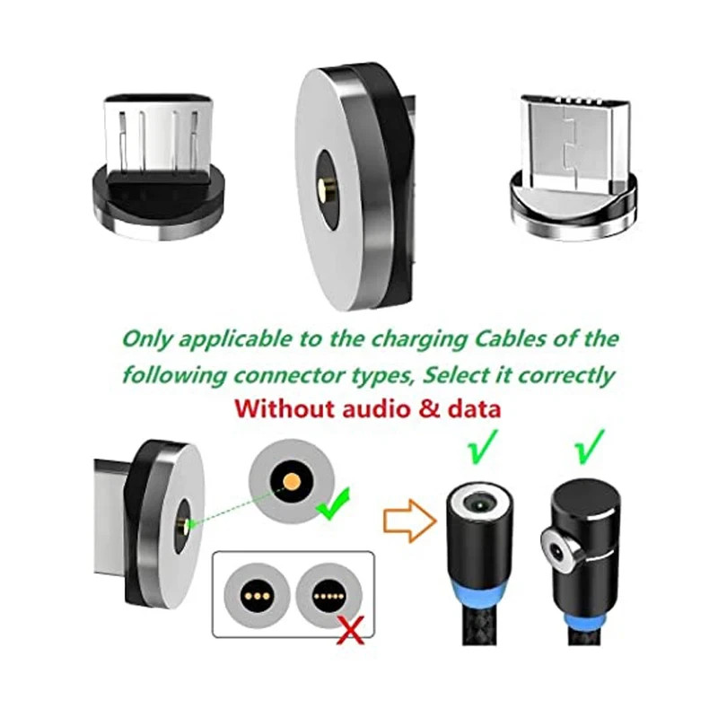 5 Pcs Micro USB Type C Magnetic Plugs for Mobile Phone Replacement Parts Durable gallery