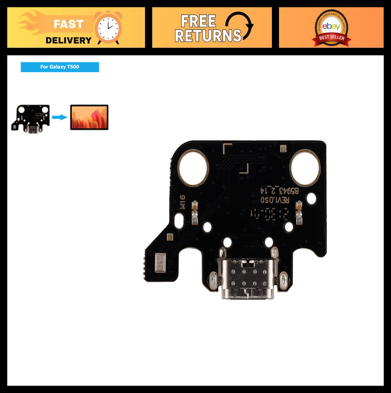 USB Charging Port Flex Cable Replacement for Galaxy Tab A7 10.4 SM-T500 T505