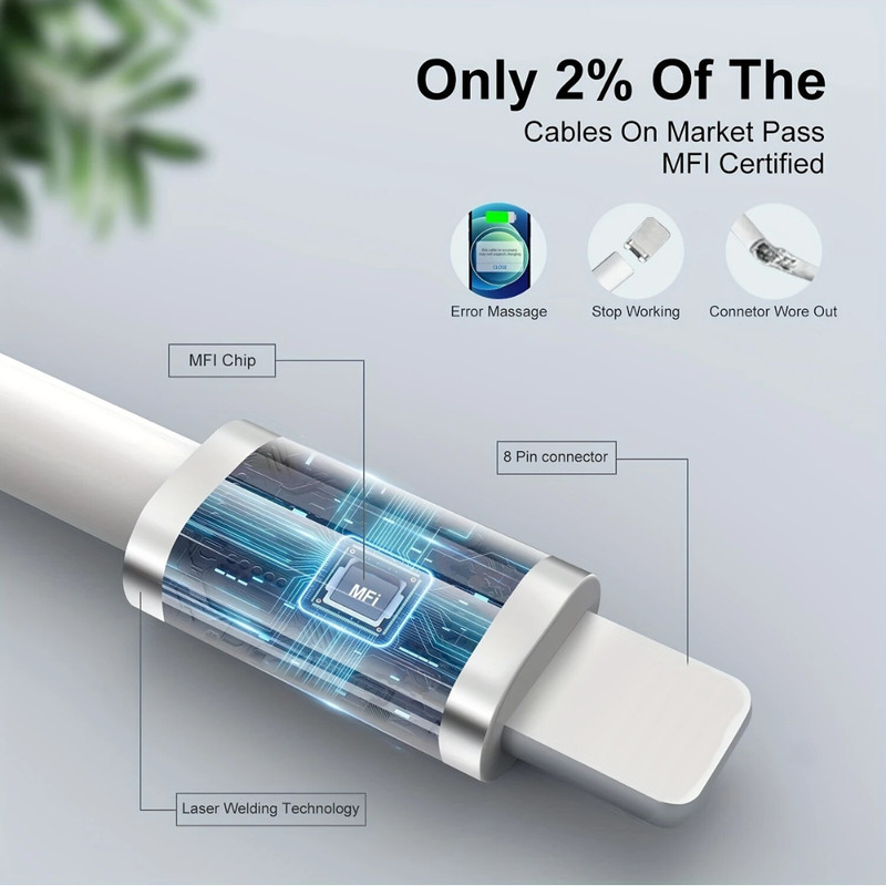 USB Fast Charger Cable Cord 3/6FT For Apple iPhone 5 6 7 8 X 11 12 13 14 Pro MAX gallery