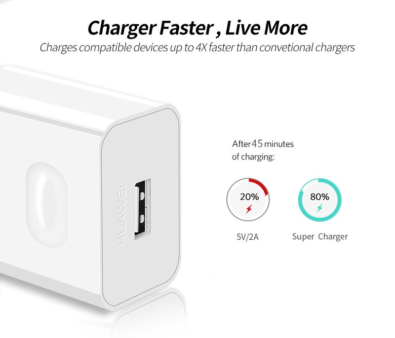 Original Huawei SuperCharge Wall Charger USB Type C Cable P20 P10+ Mate20 10 Pro gallery