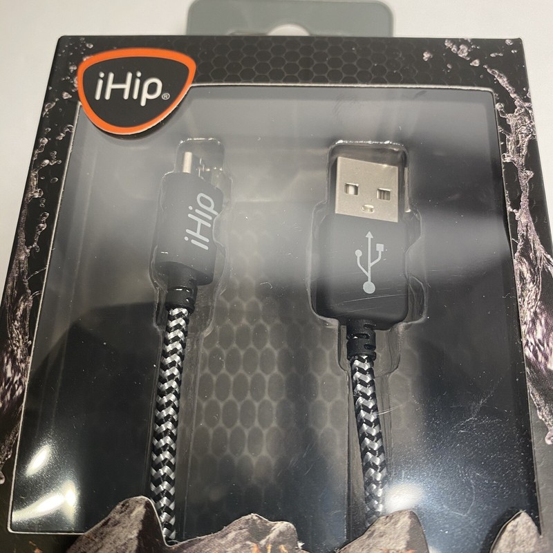 iHip • Rugged Braided Heavy Duty Micro USB Cable • 10 FT - New Sealed Box gallery