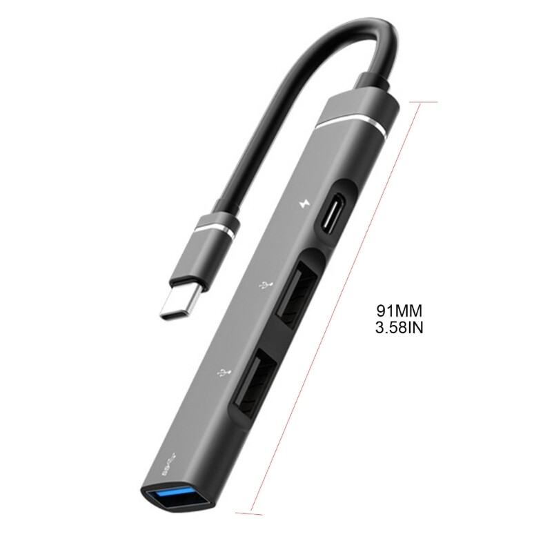 4 Ports USB C Hub for Laptop USB3.0 USB2.0 Hub Multiport Adapter Type C PD OTG gallery