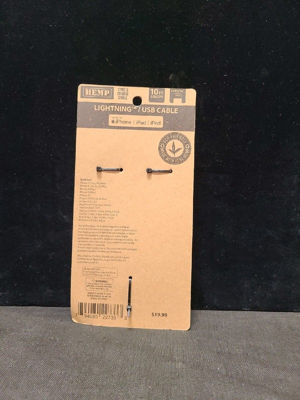10FT Hemp Rope 8-Pin usb cable 2.4 AMPS gallery