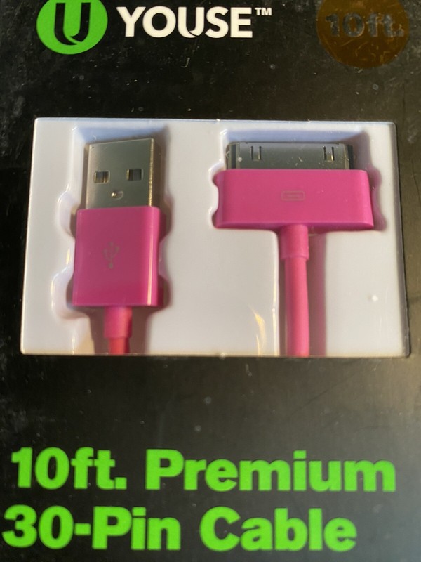 New U Youse 10ft Premium 30-Pin Cable iPhone 4s,4,3G.iPod Sync Charge gallery