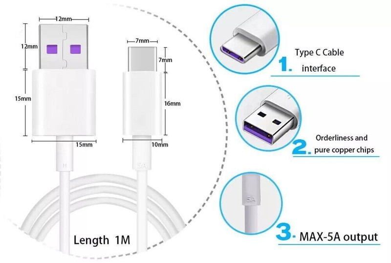Universal 3ft Fast Type-C Charging USB Cable For Samsung Galaxy S21 S22 S23 S24 gallery