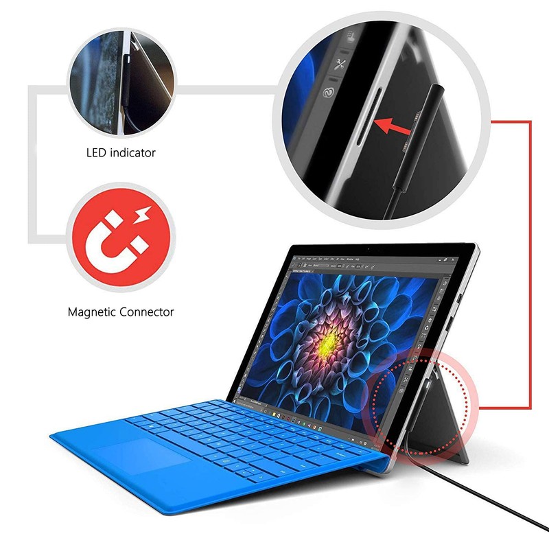 Surface Connect to USB C Charging Cable Nylon Braided 6ft, Compatible for Mic... gallery