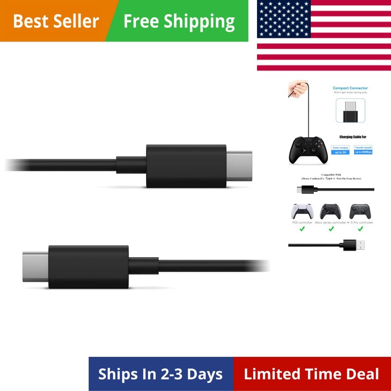 2 Pack 10FT USB Type C Fast Charger Cord for Blink Outdoor 4 4th Gen, Xbox Se...