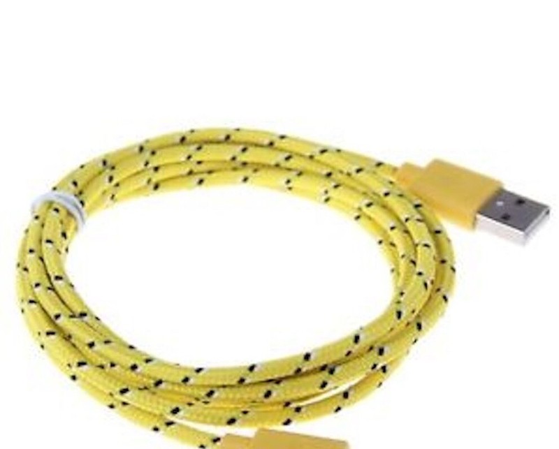 3FT ROUND BRAIDED data charger cable FOR MICRO-C TYPE REVERSIBLE PIN phones gallery