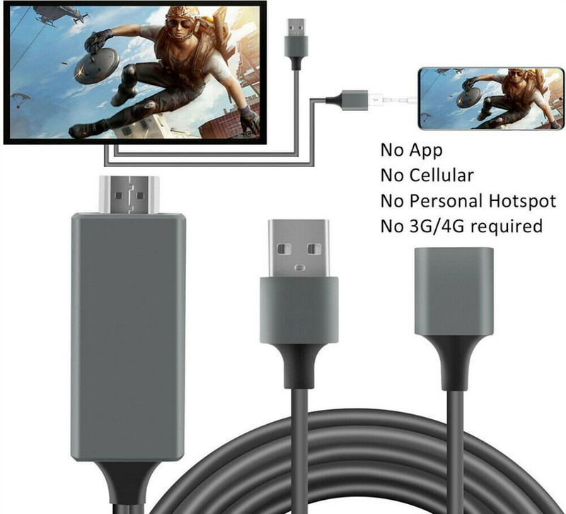 1080P HD HDMI Mirroring Cable Phone to TV HDTV Adapter For iPhone/ iPad/Android gallery