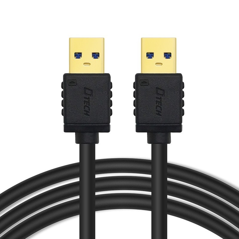 DTECH 3 ft USB 3.0 Type A to A Cable Male to Male High Speed Data Cord in Black gallery
