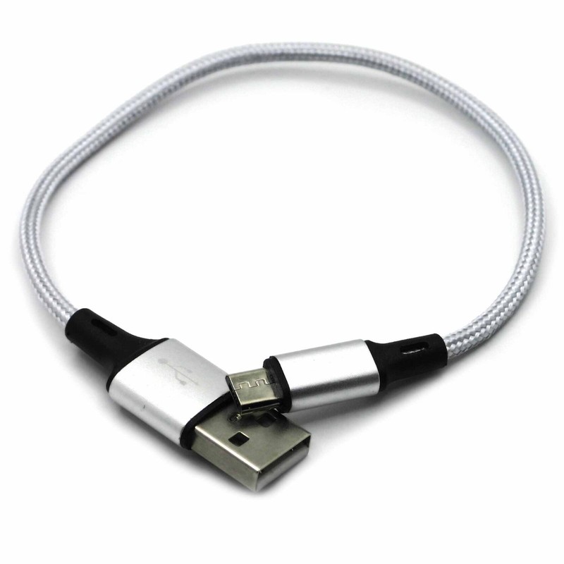 Short Micro USB Cable Cord USB to Micro Fast Charging Data Sync Charger 0.7FT gallery