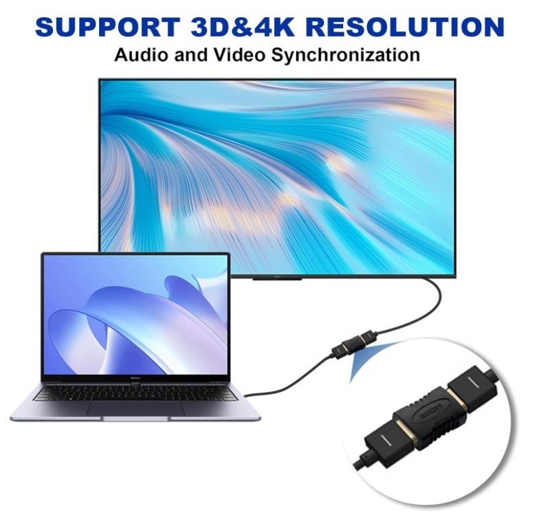 4pcs HDMI Female to HDMI Female Coupler Connector Pack Adapter Extender F/F High gallery