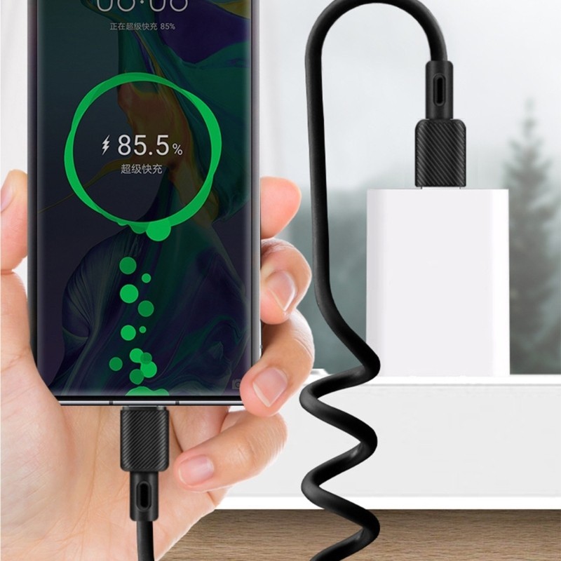 Spring USB C to USB C Coiled Cable for Efficient Charging and Data Transfer gallery