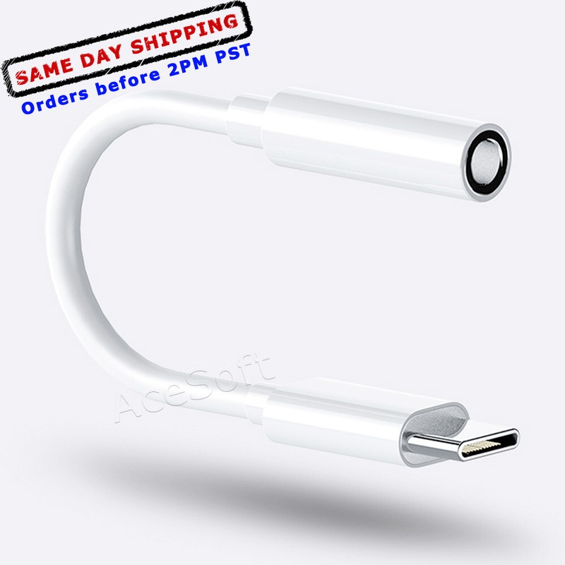Type C to 3.5mm Audio Adapter Cable for Samsung Galaxy Note 10 S20 S10 S9 Plus