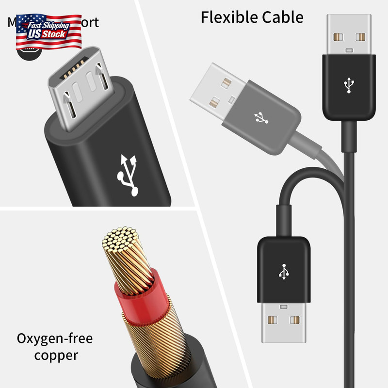 Poyiccot Micro USB Splitter Cable, Multi 6 in 1 USB 2.0 Type a Male to 6 Micro U gallery