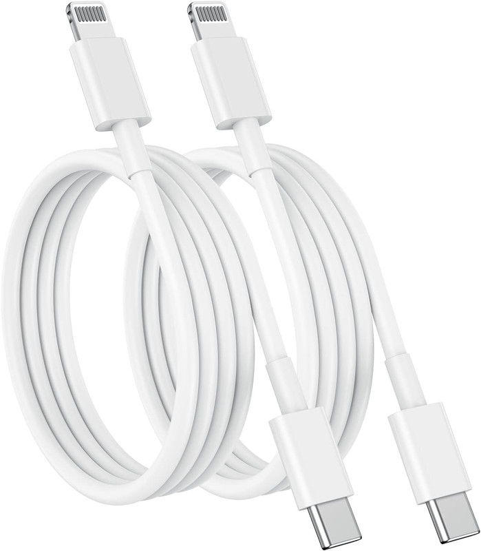USB C to Lightning Cable (2Pack 6Ft), Apple Mfi Certified Iphone Fast Charger 2M