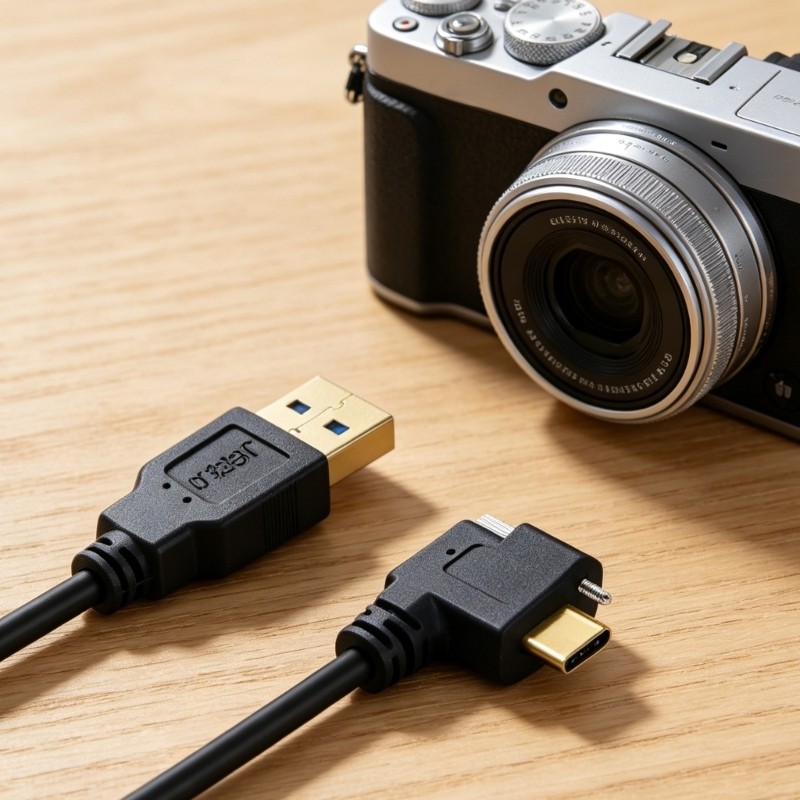 USB 3.0 Screw Locking Cable Wire Left Right For Visual Inspection Equipment gallery