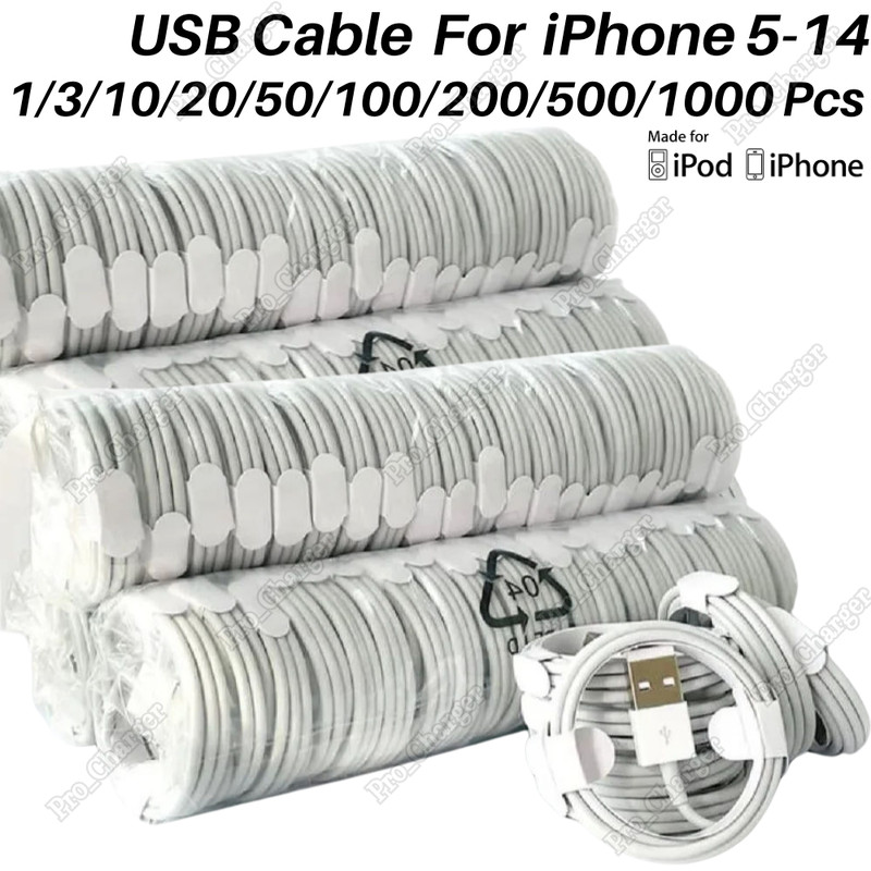 Lot USB Fast Charger Cable For iPhone 6 7 8 X XR 11 12 13 14 Pro Charging Cord