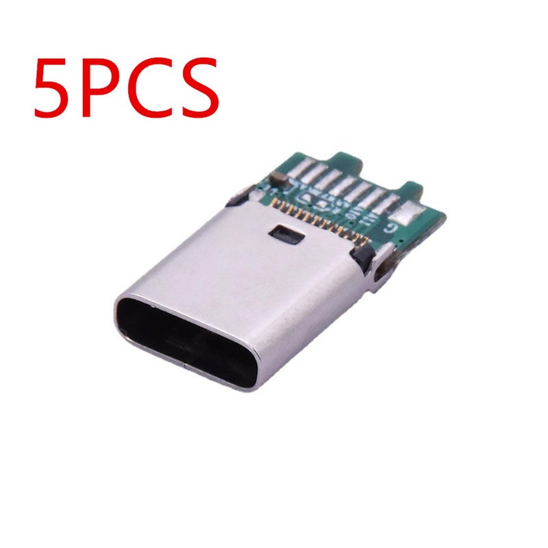 5pcs 3-5V Type C USB 3.1 24Pin Female Jack PCB USB Connector Breakout PCB g gallery