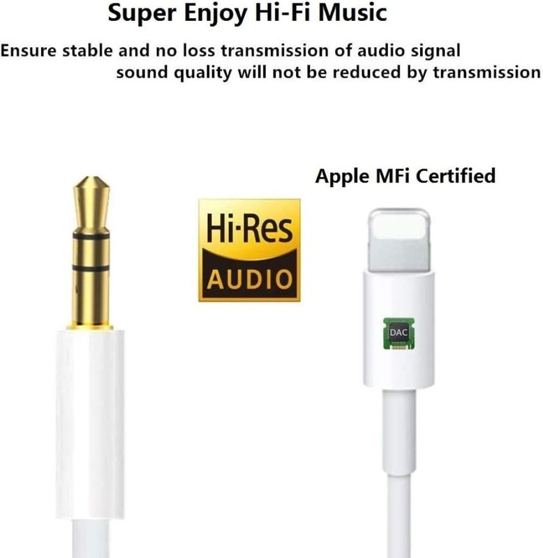 [Apple MFi Certified] Aux Cord for iPhone, Lightning to 3.5 mm Headphone Jack Ad gallery
