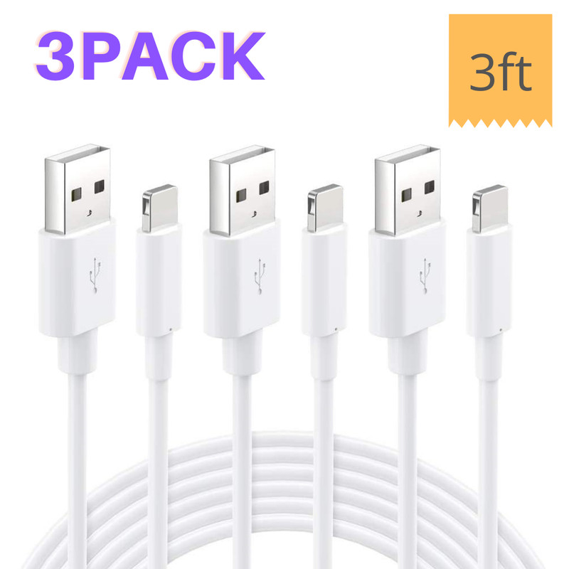 For iPhone 13 12 11 8 7 XR SE iPad USB Data Charging Cord Fast Charger Cable Lot