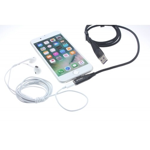 For iPhone 11 12 13 14 iPad 2-in-1 USB Cable Earphone Jack Earpod Headphone Port gallery