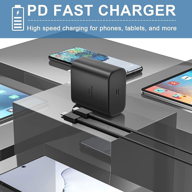 45W USB-C Super Fast Wall Charger + 6FT Cable For Samsung Galaxy S20 S21 S23 gallery