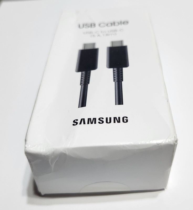 NEW Original Black Samsung USB-C to USB-C 1.8m (5A) Cable EP-DX510 - SEALED gallery