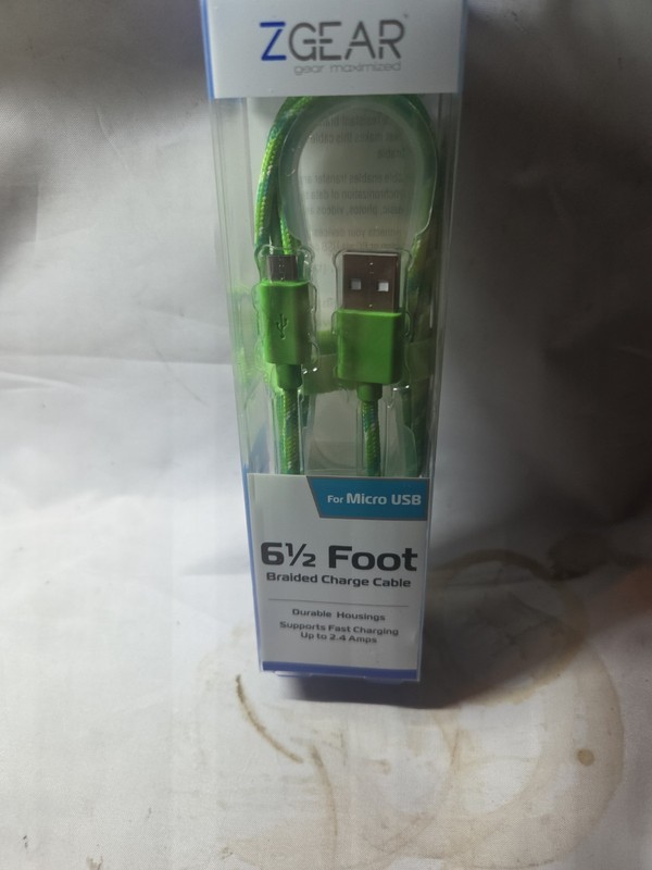 CELLCandy Braided Charge and Sync USB-to-Micro USB Cable - Green