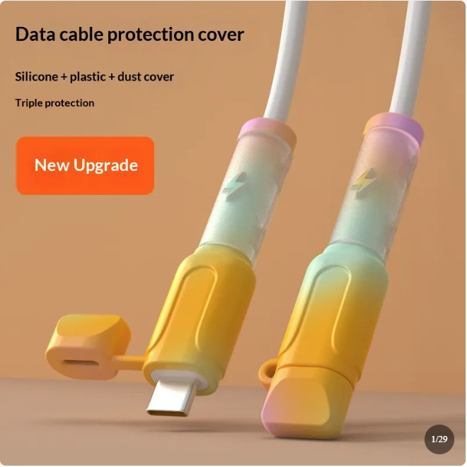 Cable Protector Anti Break Charger Saver USB iPhone Android Type C gallery
