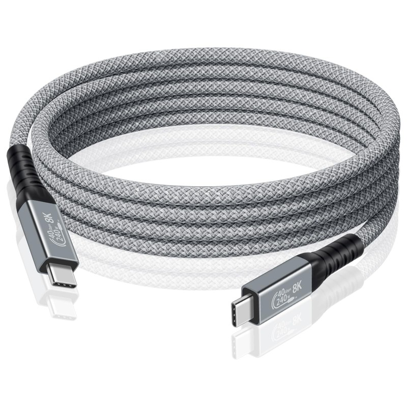 Thunderbolt 4 Cable 6 FT/2M [240W/40Gbps/8K] USB C Thunderbolt Cable, USB C M…
