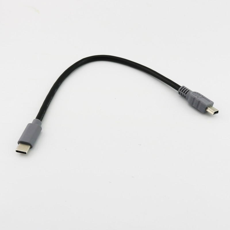 1pc Type C USB 3.1 Male to Mini 5 Pin Male Plug Converter OTG Data Charger Cable gallery