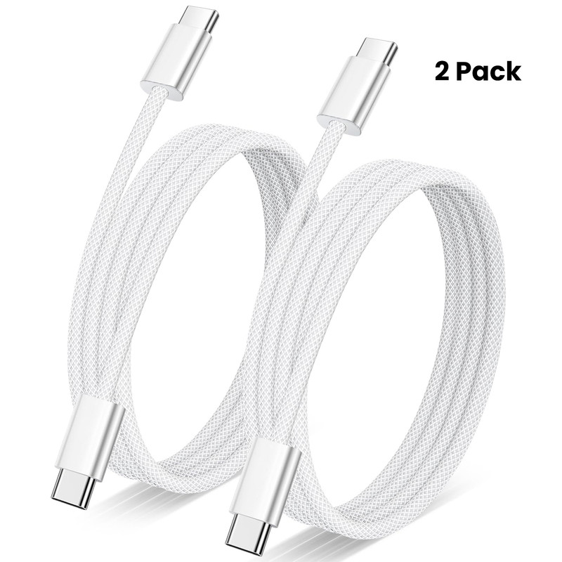 2 Pack 3ft USB-C to USB-C Cable Type-C Cable Cord Fast Charger Charging Data