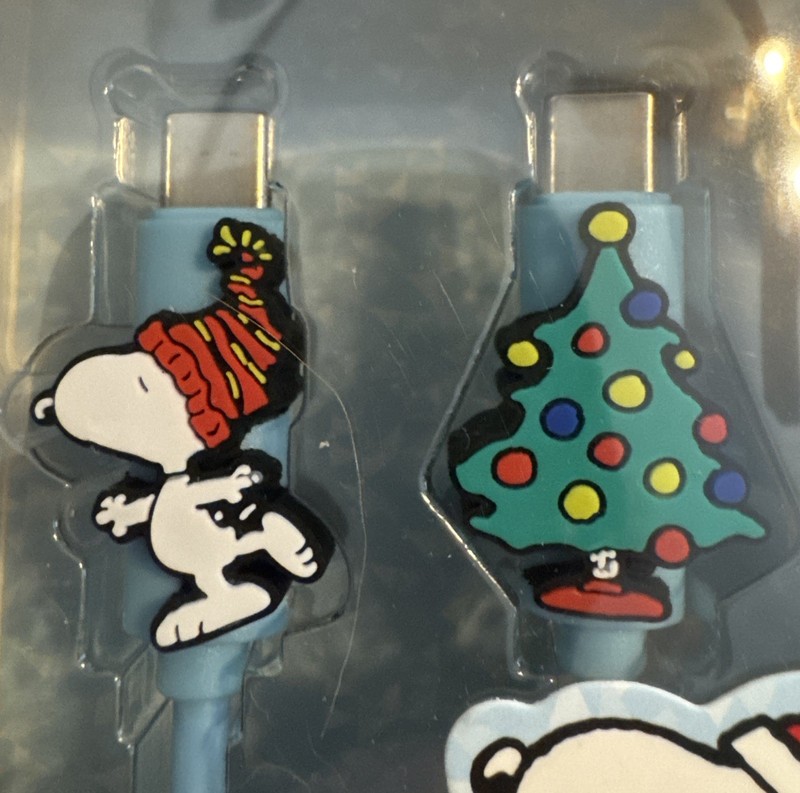 Peanuts Snoopy 4Ft USB-C To USBC Charger Cable Data/Sync Stocking Stuffer Tree gallery