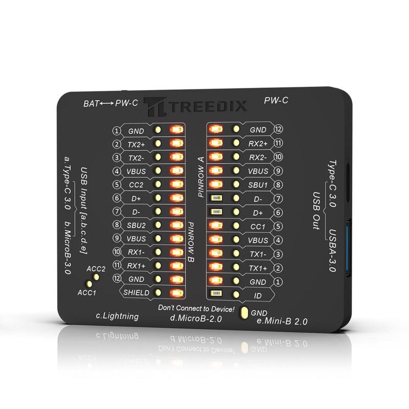 USB Cable Tester USB Cable Checker Data Wire Fast Detection for Type-C, USB-A 3. gallery