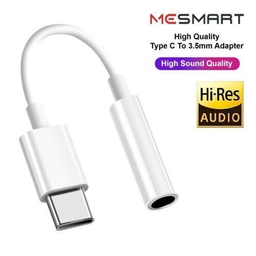For Samsung Galaxy S26+ S25+ S24+ USB-C to 3.5mm Aux Jack Adapter Earphone Cable