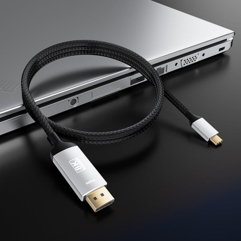 USB C to Displayport Cable 4ft 4K@60Hz Braided USB Type C to DP 1.2 Cord gallery