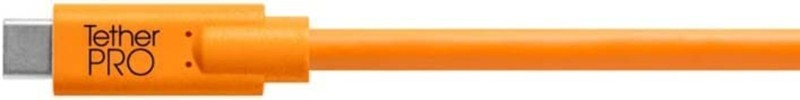 TetherPro 15' USB-C to 2.0 Micro-B Cable for Fast Data Transfer - Orange gallery
