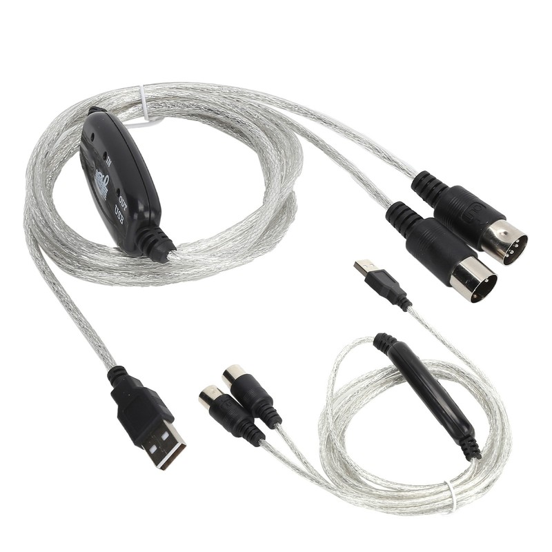 MIDI Cable MIDI To USB Cord Adapter Midi Converter MIDI To USB In-Out Part⭐ gallery