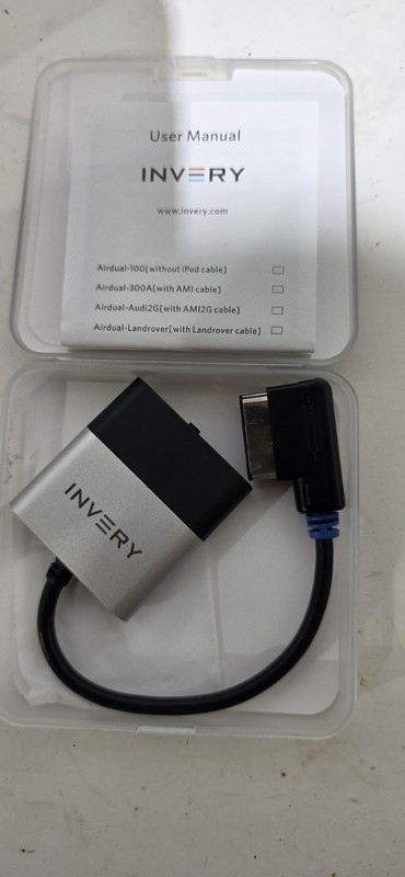 INVERY Airdual Bluetooth 5.0 aptX-HD Adapter Compatible for Audi MMI 3G AMI Musi gallery