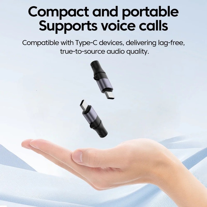 1pcs USB C to 3.5mm Audio Adapter Type C Aux Headphone Jack DAC gallery