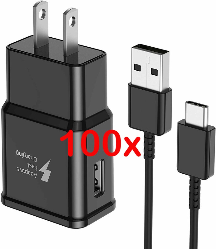 100X Fast Rapid Wall Charger+Charging Cable Cord For Samsung S8 S9 S10 S10E A10E gallery