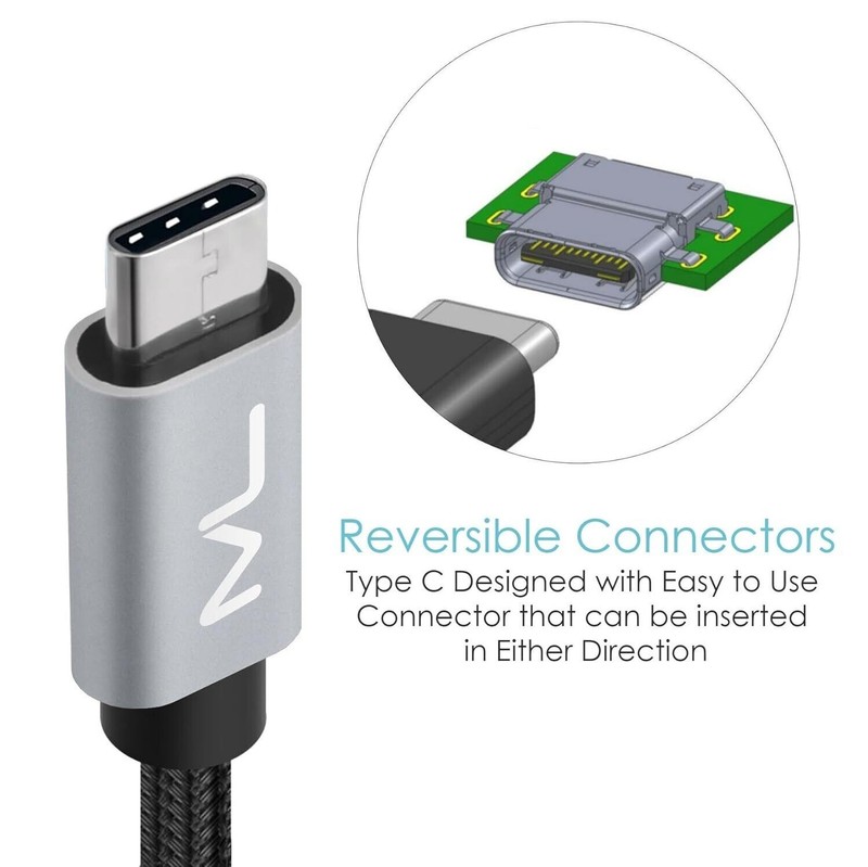 Extra Long Braided USB C to Type-C Fast Charging Data SYNC Charger Cable 6FT gallery