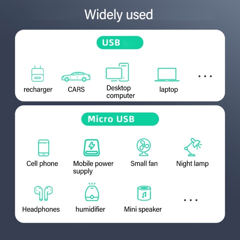 Efficient USB to Microed USB Connector Silicone Cable for Fast Charging and Data gallery