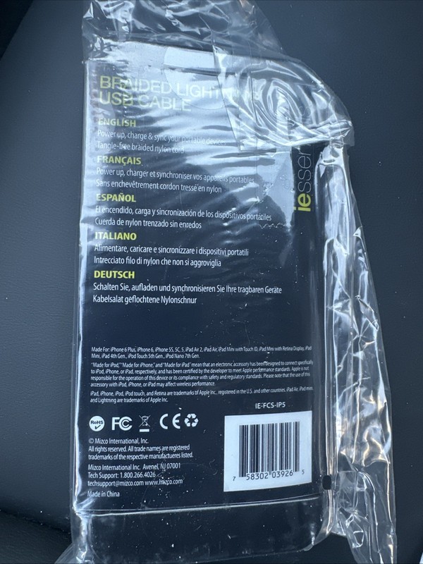 iEssentials 4 Ft Tangle-Free Micro USB Cable Charge & Sync Braided Nylon gallery