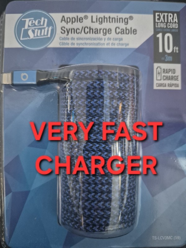 APPL 10 FT USB Sync/Charge Cable LIGHTNIN SPEED CHARGE NEW